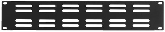 MONACOR RCP-8722U Rack panel, 2 RS, with ventilation slots