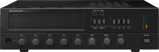 MONACOR PA-1200 120w 4-zone mono PA mixing amplifier