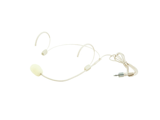 OMNITRONIC UHF-100 Lightweight headset microphone (condenser) with 3.5mm locking jack