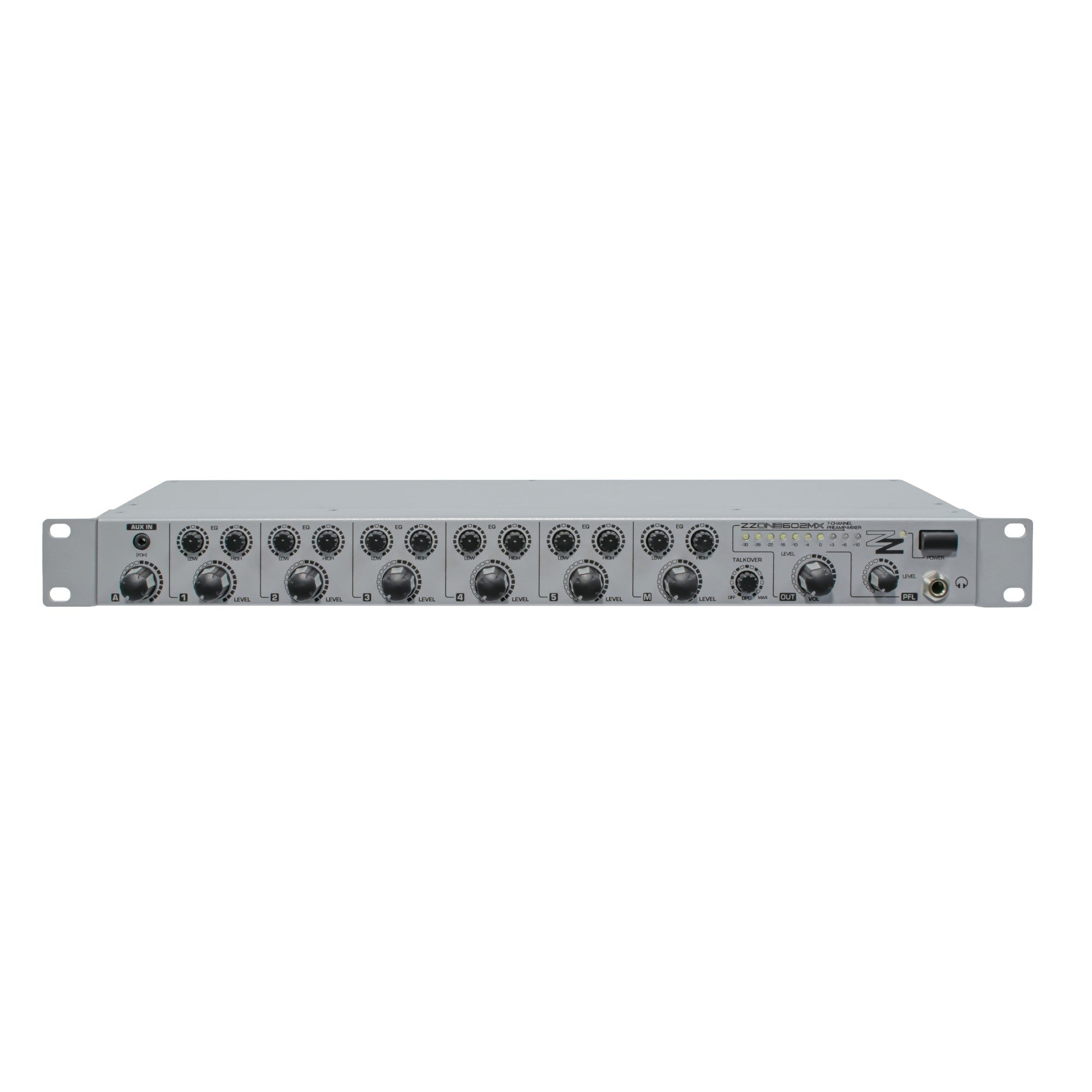 ZZONE ZZONE602MX 7-Channel Preamp with 5 x Mic/Line, 1 x Line Input an ...