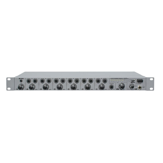 ZZONE ZZONE602MX 7-Channel Preamp with 5 x Mic/Line, 1 x Line Input and 1 x dedicated Mic Input with adjustable talkover and priority.