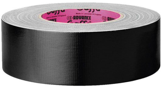 MONACOR AT-202/SW Black Gaffa Tape 50mm Width 50m Width