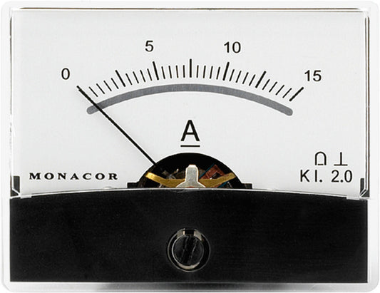 MONACOR PM-2/15A Moving Coil Panel Meter Range 15A
