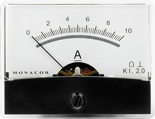 MONACOR PM-2/10A Moving Coil Panel Meter Range 10A