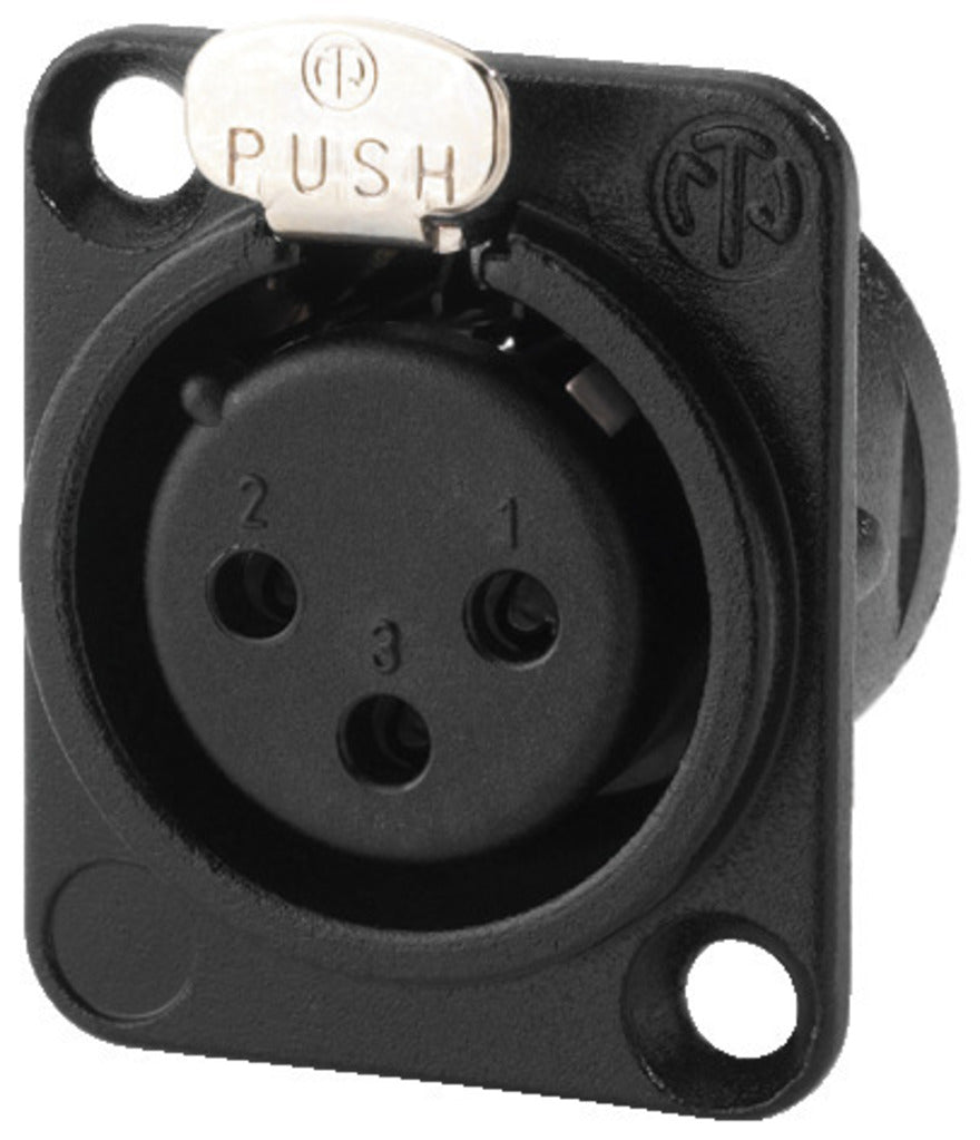 NEUTRIK NC-3FDL1BAG NEUTRIK XLR panel jack, 3 poles