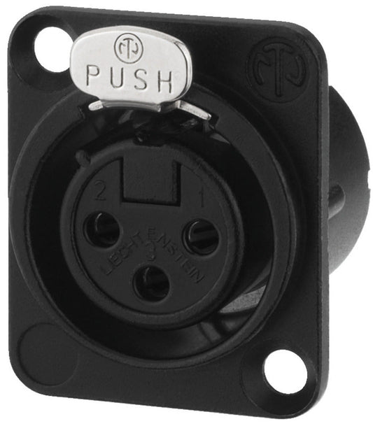 NEUTRIK NC-3FDLXBAG NEUTRIK XLR panel jack, 3 poles