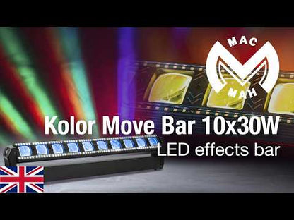 MAC MAH KOLORMOVEBAR 10x30W Motorised LED Animation Bar