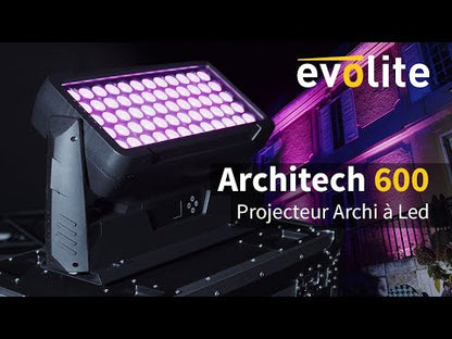 EVOLITE ARCHITECH600 Architectural IP65 60x10W RGB LED Floodlight