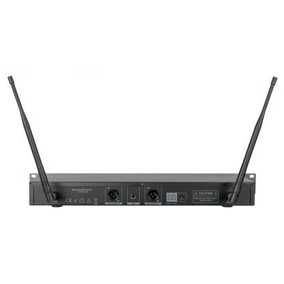 ZZIPP TXZZ424 Channel 38 Twin UHF Wireless mic system complete with 1 handheld mic and 1 bodypack transmitter 606 - 630 mhz